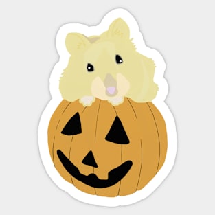 Hamster in a Pumpkin Sticker